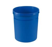 Han Grip - Papelera con asidero (18 L, 350 mm de Altura, 237 mm de diámetro Inferior, 312 mm de diámetro Superior), Color Azul