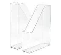 HAN i-Line 16501-23 - Archivador de pie para cuadernos, revistas y carpetas hasta formato A4/C4, transparente