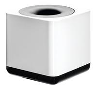 Han i-Line 17652-32 - Caja para clips (plástico, 70 x 70 x 70 mm), color blanco y negro