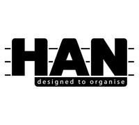 HAN Junior 1025-23 - Bandeja para cartas (5 unidades, diseño moderno y plano, hasta DIN A4/C4, transparente, transparente