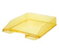 Han Klassik - Bandeja para cartas, DIN A4/C4, apilable, color amarillo transparente