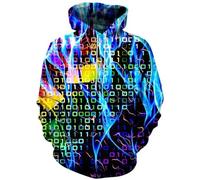 HAN MAN XIU Sudadera con Capucha con Estampado Abstracto de Humo Impreso en 3D, Estilo Urbano y Deportivo, para Hombre y Mujer, Sudadera Informal de Primavera y Verano.