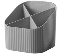 HAN Organizador de escritorio Re-X-LOOP - say yes to 100% recycled, moderno y joven diseño para todos los artículos de papelería, gris oscuro, 17238-991