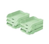 HAN Re-LOOP 10298-805 - Bandeja para cartas (6 unidades, 100% reciclado), color verde pastel