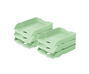 HAN Re-LOOP 10298-805 - Bandeja para cartas (6 unidades, 100% reciclado), color verde pastel