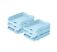 HAN Re-LOOP 10298-884 - Bandeja Organizadora para Cartas (6 unidades, 100% reciclado), color azul pastel