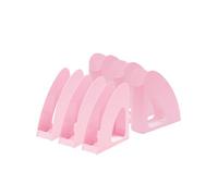 HAN Re-LOOP 16218-886 - Archivador de pie (6 unidades, 100% reciclado), diseño moderno y joven para documentos DIN A4/C4, color rosa pastel
