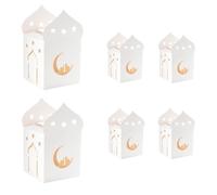 HAN SHENG 30 cajas de regalo huecas de papel kraft con estrellas y lunas, cajas de regalo para hornear, cajas de regalo de boda, cajas de embalaje, decoración para bodas, Navidad, fiesta de