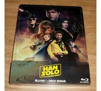 Han Solo (Solo: A Star Wars Story) 2 Blu-Ray Extra Nuevo Sellado Steelbook A-B-C
