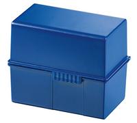 HAN - Tarjetero DIN A6 , color azul capacidad de 600 tarjetas