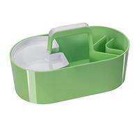 HAN Toolbox Loft 1200-80 - Caja de herramientas (4 compartimentos, bandeja extraíble y asa), color verde