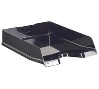 HAN Viva - Bandeja para cartas (DIN A4/C4, apilable, con clip, brillante, 5 unidades), color negro 5er Pack