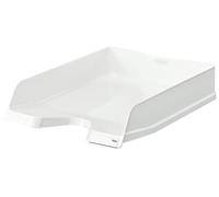 HAN Viva - Bandeja para cartas (DIN A4/C4, apilable, con clip, brillante, 5 unidades), color weiß 5er Pack