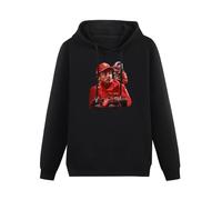 HAN XIANYAN 16 Charles Leclerc Racing Men Black Cotton Hoodies Print Unisex Sweatshirts XXL