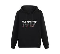 HAN XIANYAN 1917 World War 1 Movie Film TV Cinematic Trench British Soldier Men Black Cotton Hoodies Print Unisex Sweatshirts L