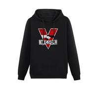 HAN XIANYAN 1984 Logo Vintage INGSOC Big Oceania Brother George Orwell Men Black Cotton Hoodies Print Unisex Sweatshirts XXL