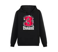 HAN XIANYAN 3 Is The Magic Number De La Soul Hip Hop Trio Track Men Black Cotton Hoodies Print Unisex Sweatshirts 3XL
