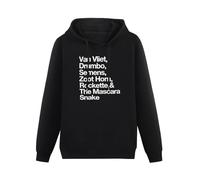 HAN XIANYAN A Tribute To Captain Beefheart Magic Band Men Black Cotton Hoodies Print Unisex Sweatshirts L