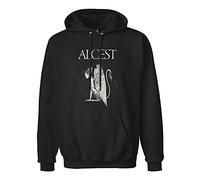 HAN XIANYAN Alcest Spiritual Instinct Men Black Cotton Hoodies Print Unisex Sweatshirts S