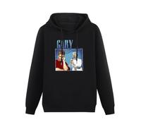 HAN XIANYAN Gary Barlow Appreciation Men Black Cotton Hoodies Print Unisex Sweatshirts M