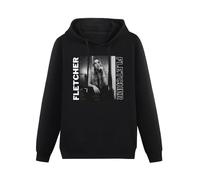 HAN XIANYAN Girl of My Dreams Tour Fletcher Inspired Men Black Cotton Hoodies Print Unisex Sweatshirts XL