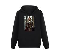 HAN XIANYAN Gladiator Russell Crowe Photo Poster Men Black Cotton Hoodies Print Unisex Sweatshirts 3XL