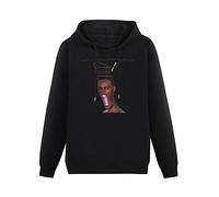 HAN XIANYAN Grace Jones Slave To The Rhythm Hits Custom Men Black Cotton Hoodies Print Unisex Sweatshirts L