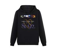 HAN XIANYAN Simple Minds Glittering Prize 8192 Men Black Cotton Hoodies Print Unisex Sweatshirts XXL