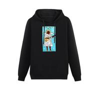HAN XIANYAN Sister Rosetta Tharpe Gospel Folk Art Men Black Cotton Hoodies Print Unisex Sweatshirts XXL