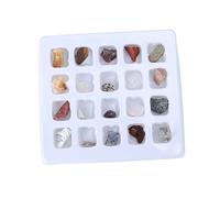 HANABASS 1 Caja Minerales Naturales para Caja Didáctica Geología Educativo Kit Exploración Escolar