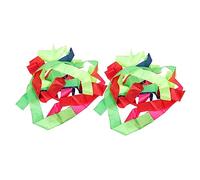 HANABASS 1 Juego De Cintas del Arco Iris Colas De Giratorias Flotantes Colas De Serpentinas Cinta Tela De Fibra Química 2 Piezas