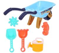 HANABASS 1 Juego De Cochecito De Playa Carretilla De Juguete para Bebé Carrito De Juguete De Playa para Juguete De Arena para Carretilla De Playa De Plástico Azul Color Aleatorio