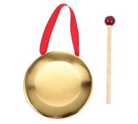 HANABASS 1 Juego Gong Infantil de Percusión con Martillo para Fiestas y Escolares Instrumento Musical