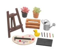 HANABASS 1 Juego Modelo de Herramientas de Dibujo Kit de casa en Miniatura de Creaciones en Miniatura Kit de construcción en Miniatura Mini Escena de boceto el plastico