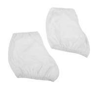 HANABASS 1 Par de Fundas de Terciopelo para Botas de Patinaje, Diseño Elástico y Liviano, Blanco, 34-38, para Sesiones de Patinaje y Roller
