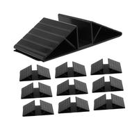 HANABASS 10 Piezas Base Triangular Reforzada para Valla de Perros Soporte Estabilizador de Plástico para Jaula Perro Pies para Valla Mascotas Independiente Accesorios para Panel de