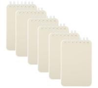 HANABASS 10 Piezas Cuaderno Espiral Pequeño A7 de Bolsillo Beige