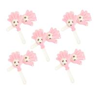 HANABASS 10 Piezas Juguetes De Campana Aplausos a Mano Fiesta Mini Llamar Campanas Badajos De Mano Matracas Campana De Mano Musical Pequeña Campana De Mano El Plastico Color Aleatorio