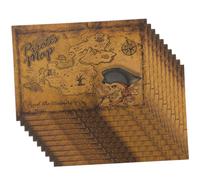 HANABASS 10 Piezas Mapa del Fiesta Mapa Pirata Víspera De Todos Juego Accesorios Piratas Decoración Decoraciones Piratas Mapa De Búsqueda del Papel