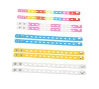 HANABASS 10 Piezas Pulsera Deportiva De Silicona Elástica Elegante Para Mujer y Hombre Pulsera De Decoración Para Manos Para Deportes