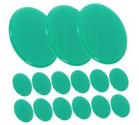 HANABASS 100 Piezas Fichas de Bingo Reversibles Color Verde Sólido Plástico Duradero para Póker y Fiesta Contador Educativo