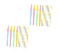 HANABASS 100 Piezas para Transparentes Portátiles Instrumentos de Viento para Principiantes Práctica para Preescolares