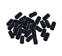 HANABASS 100 Tapas de Goma Negras para Botellas de Aceite y Licor, Sellado Seguro que Previene Polvo y Líquidos, Ideales para Bares y Cafeterías