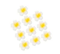 HANABASS 10piezas Tocado de Plumeria Postizo de Flor de Plumeria Flor de Playa Cabeza de Pétalos para Atuendos de Vacaciones la Playa o Piscina Decoración de Flores Tropicales para Fi