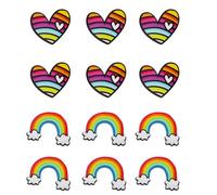 HANABASS 12 Broches de Acrílico Creativos para Ropa y Accesorios, Resistentes al Desgaste, Ideales para Bolsos y Manualidades