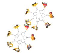 HANABASS 12 Llaveros De Construcción Temática De Excavadora Para Fiestas Infantiles y Cumpleaños