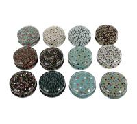 HANABASS 12 Piezas Mini Latas Redondas de Hojalata para Velas DIY Contenedores Compactos y Resistentes para Almacenaje y Fabricación de Velas Aromáticas