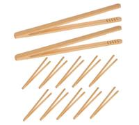 HANABASS 12 Piezas Pinzas de Bambú Montessori para Clasificación de Perlas y Desarrollo de Habilidades Herramienta Interactiva y para Aprendizaje