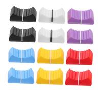 HANABASS 12piezas Accesorio Para Consola De Sonido De Guitarra Deslizador Perillas Deslizadoras Para Mezclador De Consola Tapa De Potenciómetro Accesorio De Reemplazo Compacto Para Escenari