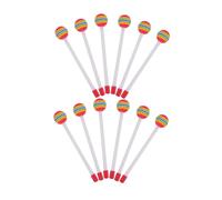 HANABASS 12piezas Baquetas de Colores Mazos de Percusión Baquetas de Espuma Suave para Música Familiar Educación Temprana